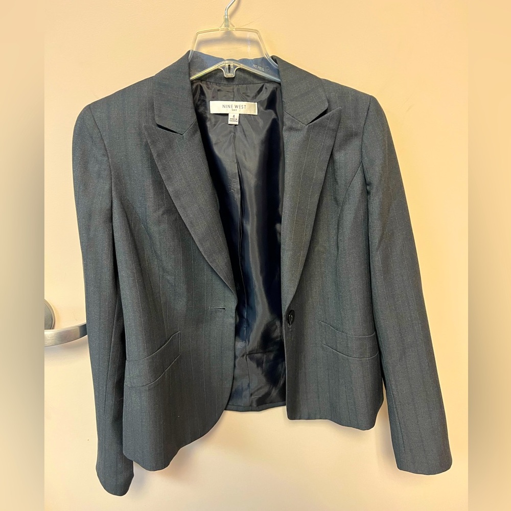 Nine West Pinstripe Blazer